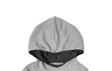 [MADE] Amon Stripe Color Matching Shirring Hood T-shirt