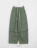 [unisex] Ruku String Banding Balloon Cargo Wide Pants