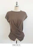 Niroin Cross Cap Sleeve Short Sleeve