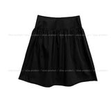 Huring Double Button Balloon Midi Skirt