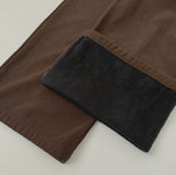 Corduroy Wool Pin Tuck Wide Banding Pants