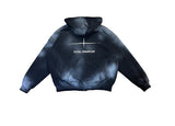 Dirty spray shine warmer hooded zip-up