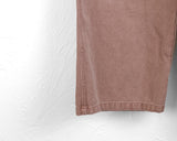 Tail Pigment Washing Cotton Banding Cargo Long Wide Pants