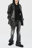 (W) Slit Flare Denim