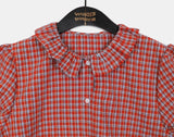 Tinbe Frill Check Short Sleeve Shirt