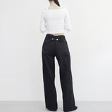 Maris Back Button Strap Pants