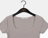 [MADE] Etro Lace Rib Short Sleeve T-Shirt