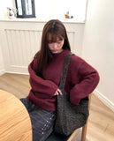 [MADE] Lati Basic Wool Round Loose Fit Long Sleeve Knit