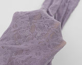 Petty Flower Lace See-Through Pants Stockings