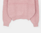 Pimin Angora V-neck long-sleeved knit