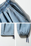 Cozy Slub Denim Banding Pants