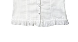 Nelly off-lace frill sleeveless blouse