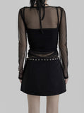 Epo See-through Shirring Tee