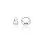 H Edition Silver Rainy One-Touch Earrings