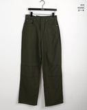 Merkit cut pintuck wide cotton pants