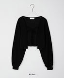 Rotei Ribbon Bolero Knit Cardigan