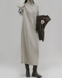 [Premium] Wool Back Turtleneck One Piece