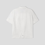 Kelden Cutout Short Sleeve Trucker Shacket
