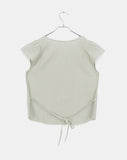 Hayo Ribbon Strap Cap Sleeve Short Sleeve Blouse