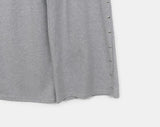 Nadine Studded Banding Strap Wide-Fit Training Long Pants