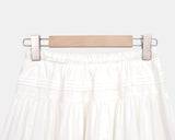 Camille Lace Tiered Flare Midi Skirt