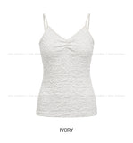 Bubble Lace Shirred Sleeveless
