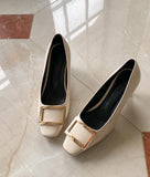 Las N Square Middle Heel