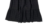 Roit Check Frill Long Banding Skirt