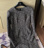 Watte Herringbone Check H-Line One Piece