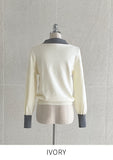 Rendry Ribbon Color Matching Tie Knit