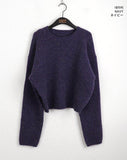 [Wool 10] Ponyo Multi Mix Round Long Sleeve Knit