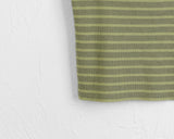 Ripped Stripe Dangara Square Crop Sleeveless