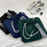 Banding Lace Track Wide Banding Pants