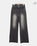 Doel Bootcut Washed Denim Pants