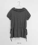 Lingel Star Hood Shirring Short Sleeve Tee
