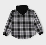 Anderson Check Layered Hood Zip Up