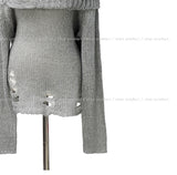 Bay Damage Off Shoulder Knit