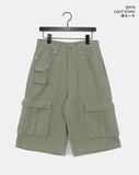 Effen Cargo Pocket Button Bermuda Pants
