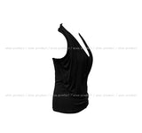 As Drape Shirring Halter Sleeveless