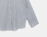 Tenon see-through check overfit long-sleeved shirt