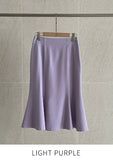 Deuelrin Mermaid Slit Skirt