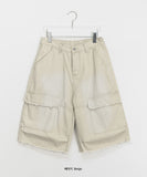 [unisex] Lokyo Washing Cargo Bermuda Pants