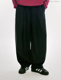 Front Tuck Wide Balloon Sweatpants