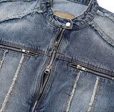 Lundy Dekki Biker Denim Jacket