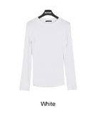 Onen Ribbed Round Long Sleeve T-shirt