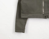 Boldy Incised Zipper Crop Biker Zip Up