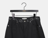 Jenna Star Cubic Pocket Balloon Fit Cotton Long Pants