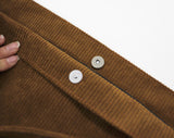 Dots corduroy big shoulder bag