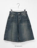 Melos Carpenter Denim Bermuda Pants