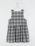 Luct Check Shirring Round Midi One Piece